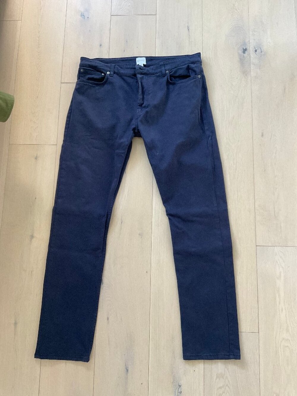 Sunspel Navy 5 Pocket Pant 36 W 34 L